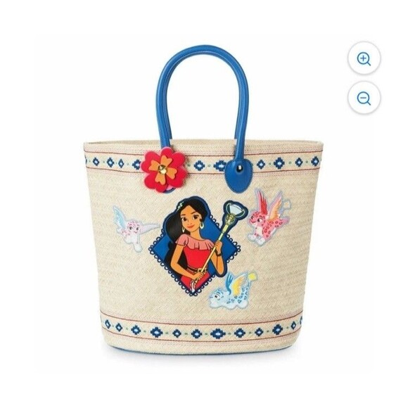 Disney Handbags - Disney Store Elena of Avalor Princess Straw Summer Swim Bag Beach Wicker Travel